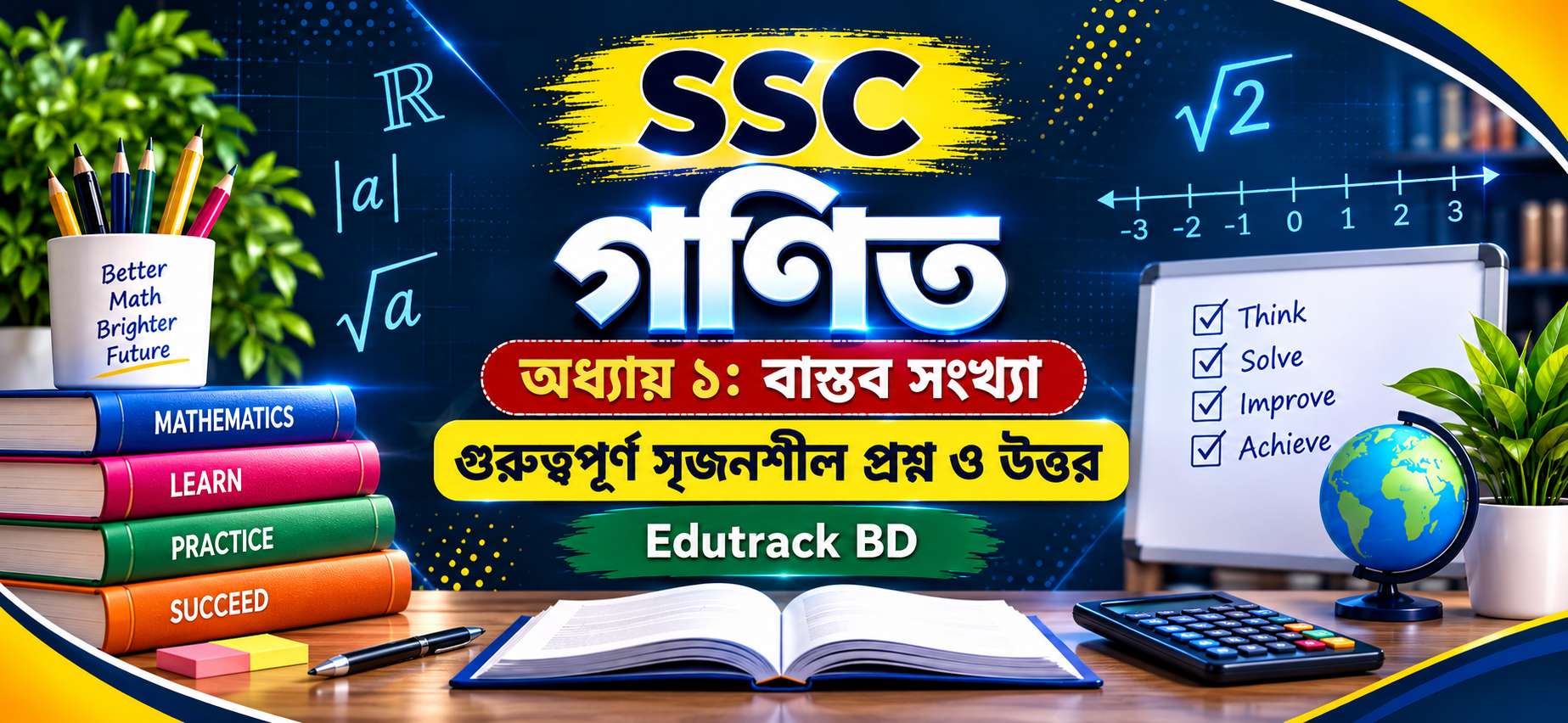 বাস্তব সংখ্যা সৃজনশীল প্রশ্ন | SSC গণিত অধ্যায় ১