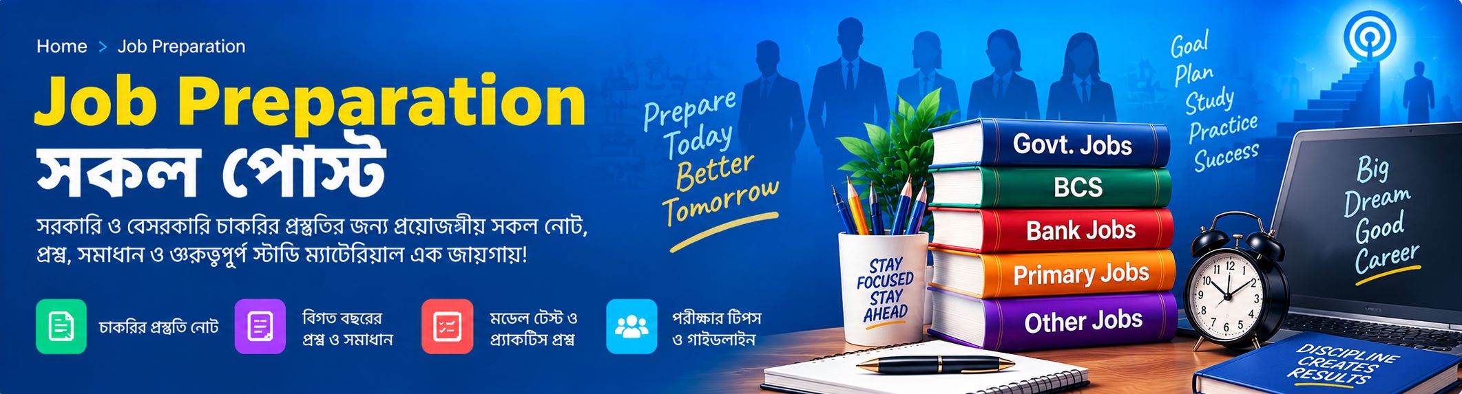 single page banner job preperation