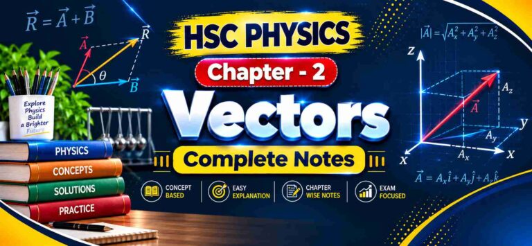 HSC Vector Notes English Version Chapter – 2 | Physics 1st paper