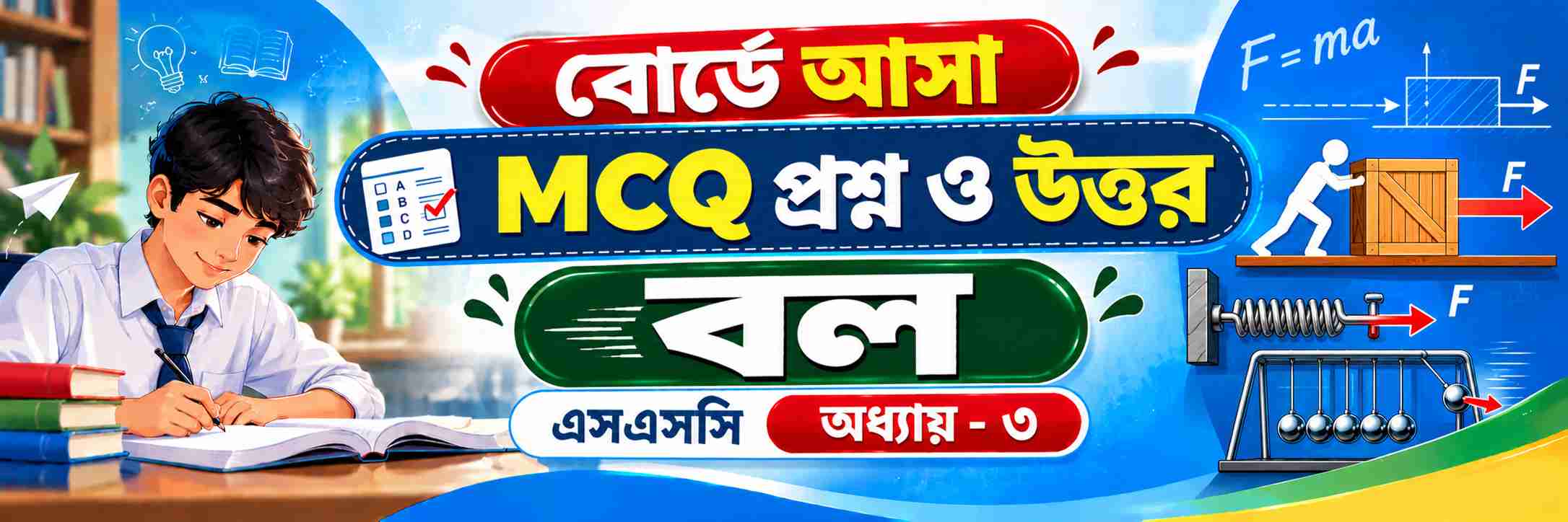 বল সকল গুরুত্বপূর্ণ বোর্ড MCQ SSC পদার্থবিজ্ঞান
