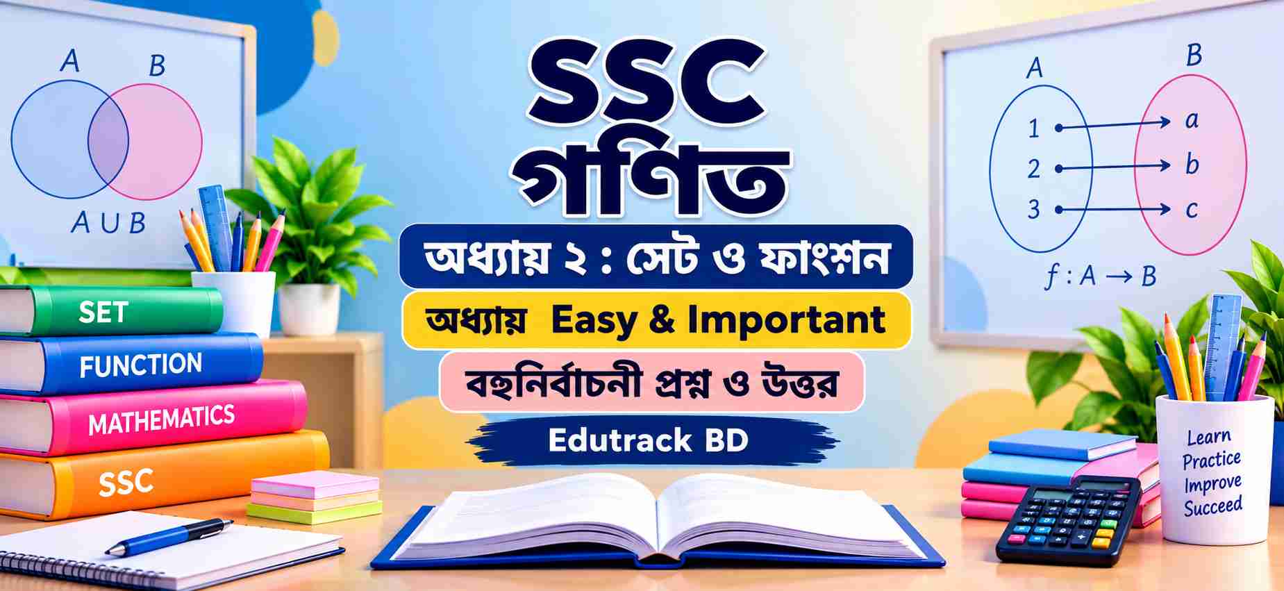 সেট ও ফাংশন MCQ -SSC গণিত অধ্যায় ২