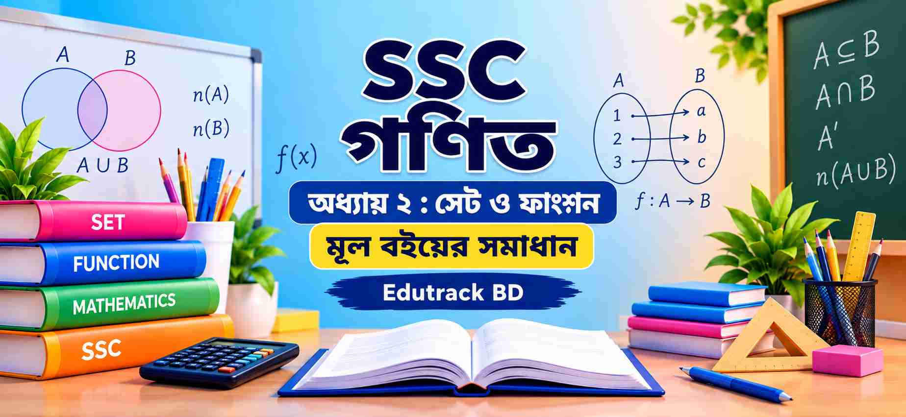 সেট ফাংশন সমাধান | মূল বইয়ের সমাধান | SSC গণিত